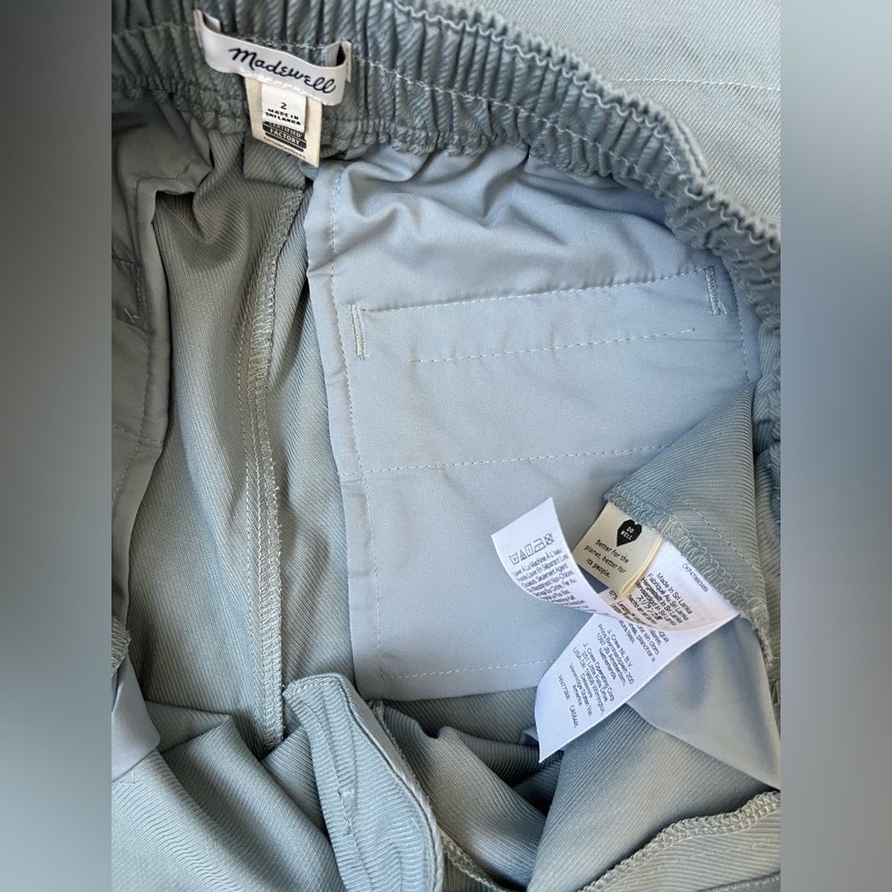 🆕Madewell Women’s The Neale Straight-Leg Pant in Drapeweave Overcast(Blue)Size 2 - Picture 15 of 16